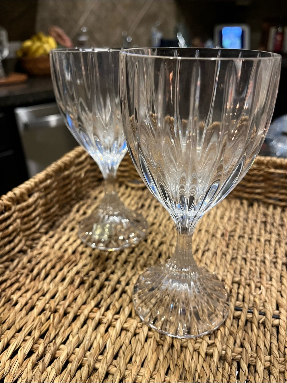 Mikasa Park Lane crystal goblets, set of 2